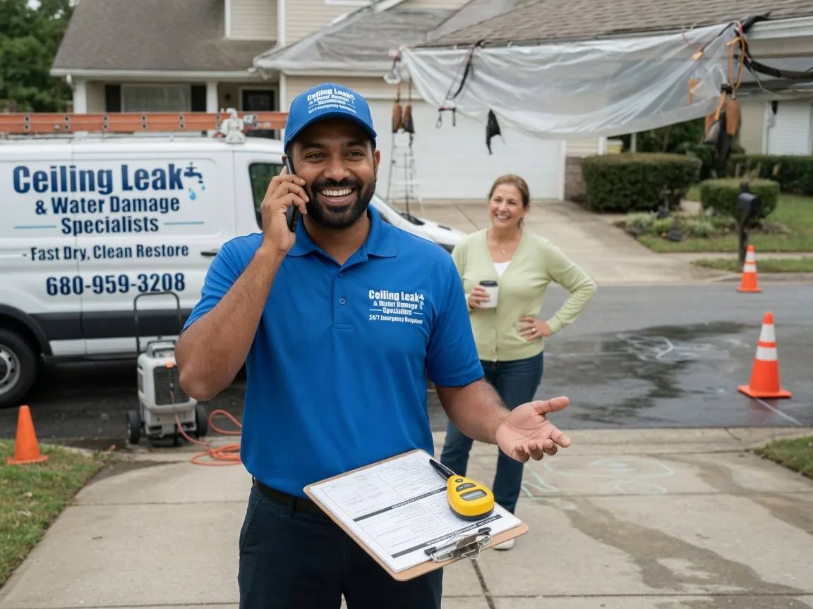 Ceiling Leak Cleanup Anna, OH FAQs